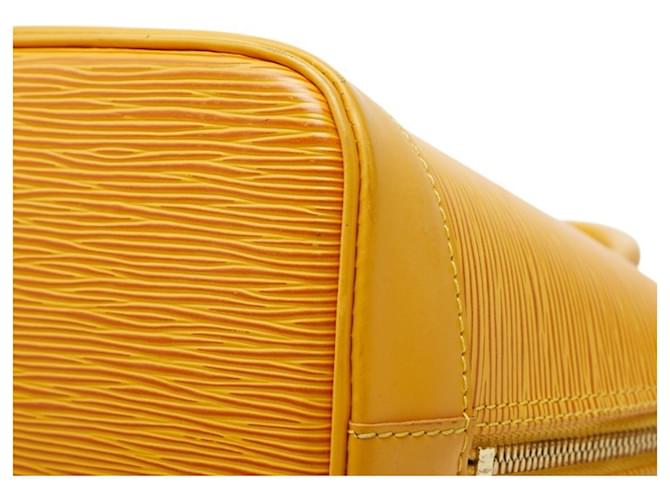 Borsa Louis Vuitton Epi Alma Giallo - vista 6