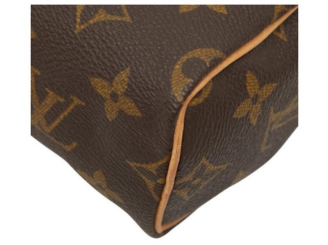 Borsa a mano Louis Vuitton Monogram Mini Speedy Marrone - vista 4
