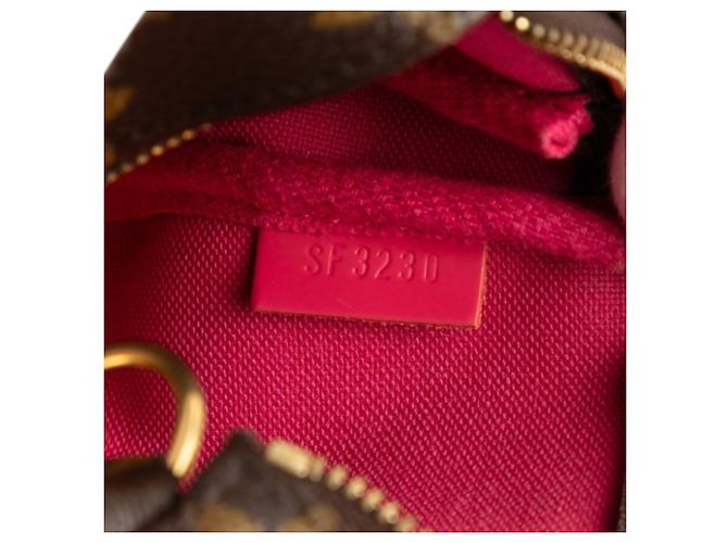 Louis Vuitton Monogram Vivienne Mini Pochette Accessoires Marrone - vista 6