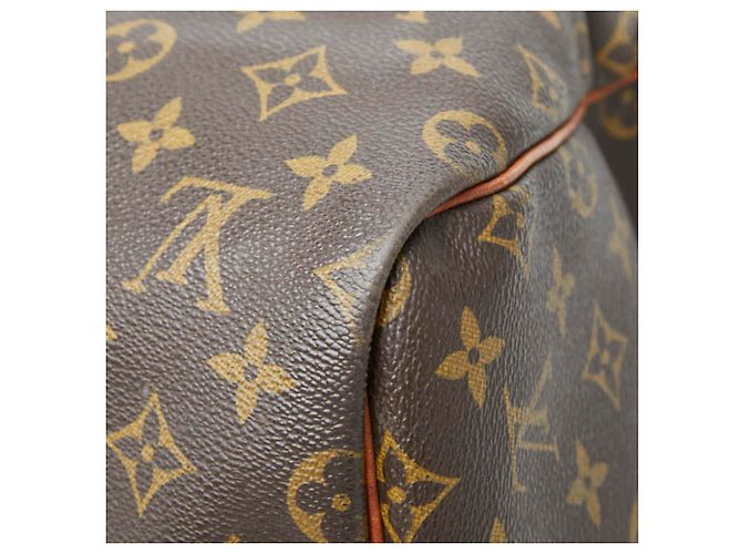 Borsa Louis Vuitton Monogram Keepall 55 Bandoulière Marrone - vista 6