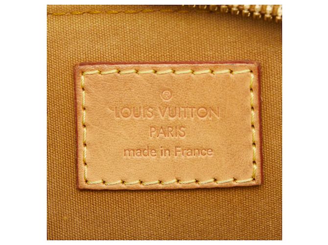 Borsa Louis Vuitton Vernis Alma BB Marrone Verde oliva - vista 10