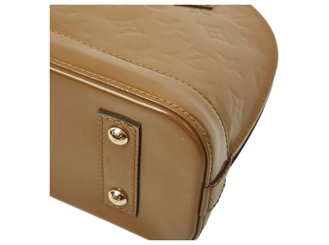 Borsa Louis Vuitton Vernis Alma BB Marrone Verde oliva - vista 4