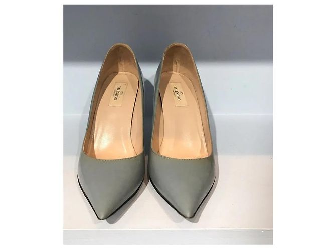 Valentino Lackleder-Pumps Blaugrau - Ansicht 4