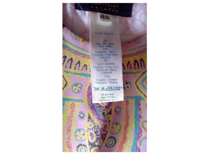 Christian Lacroix kurze Jacke ethnisches Muster Mehrfarben Lila - Ansicht 5