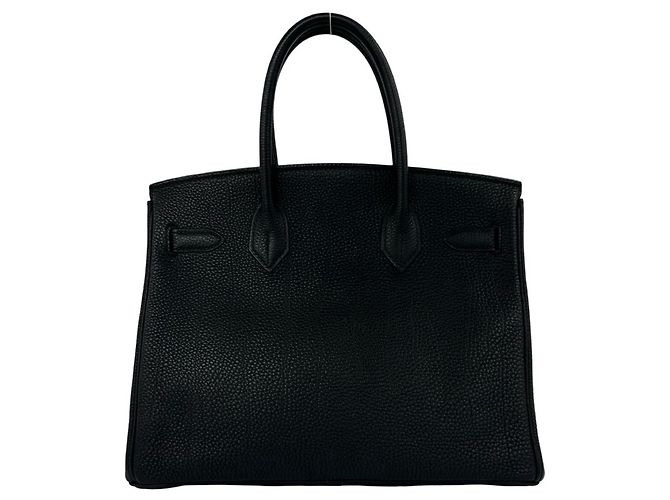 Hermès Borsa a mano Hermes Birkin 30 in pelle Togo Nero - vista 3