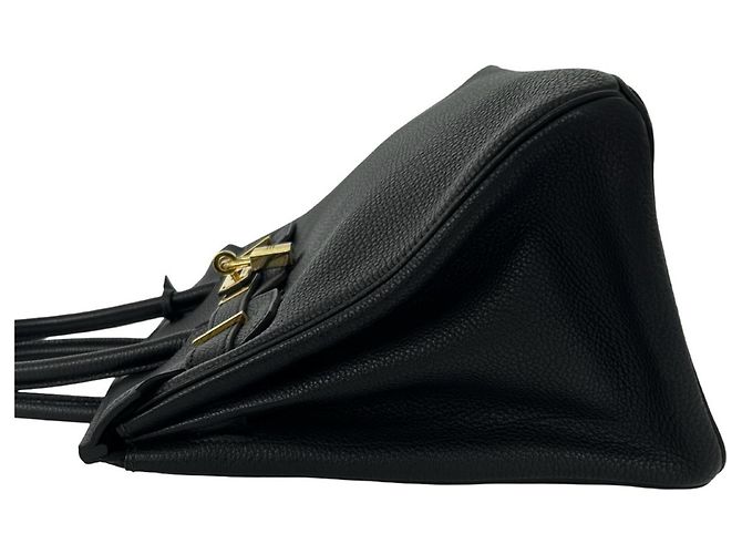 Hermès Borsa a mano Hermes Birkin 30 in pelle Togo Nero - vista 5