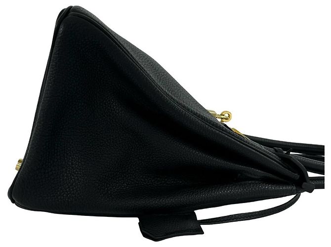 Hermès Borsa a mano Hermes Birkin 30 in pelle Togo Nero - vista 6