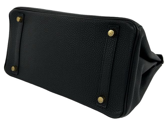 Hermès Borsa a mano Hermes Birkin 30 in pelle Togo Nero - vista 8