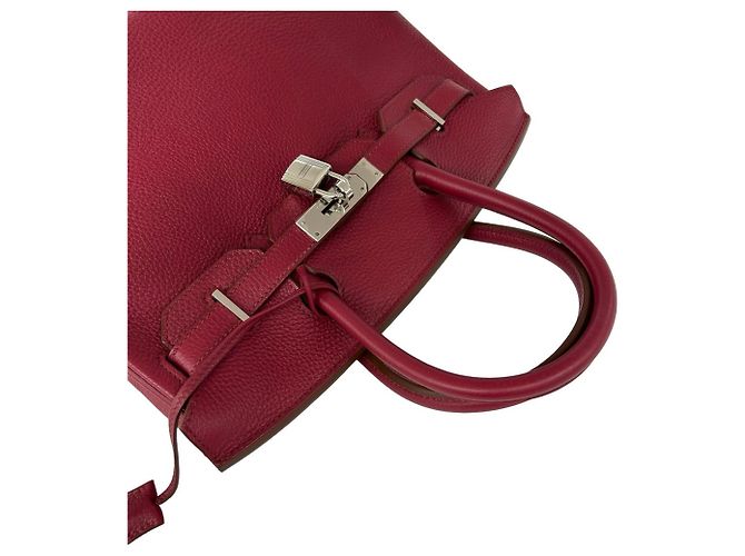 Hermès Borsa HERMES Birkin 30 in pelle Togo Mini Tote Bag Rosso - vista 4