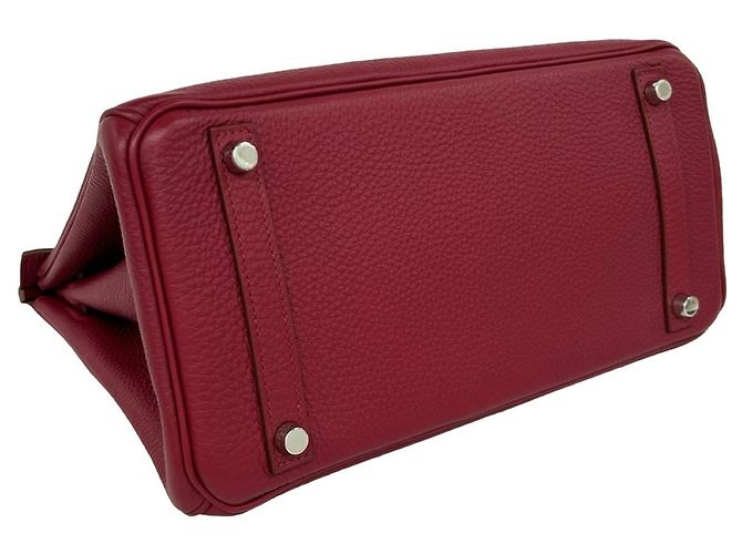 Hermès Borsa HERMES Birkin 30 in pelle Togo Mini Tote Bag Rosso - vista 7