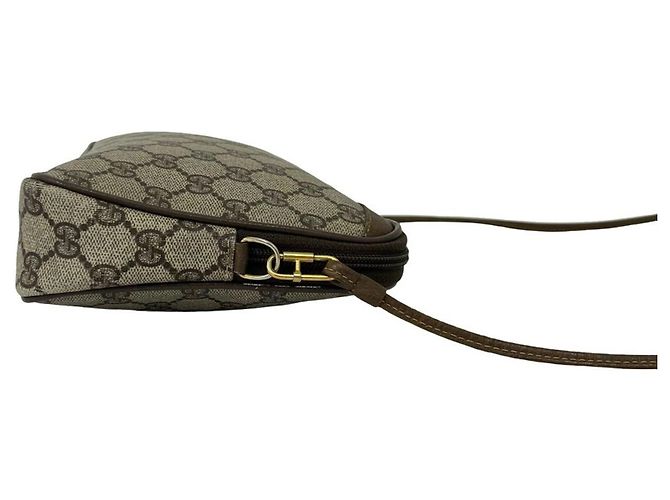 Borsa a tracolla Gucci in pelle marrone - vista 6
