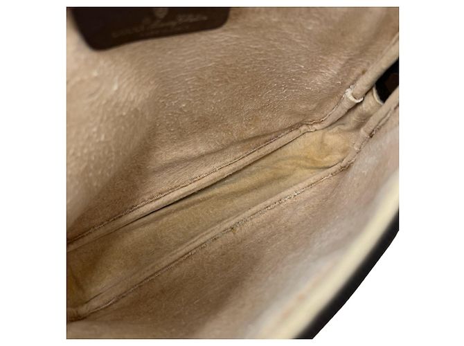 Borsa a tracolla Gucci in pelle marrone - vista 9