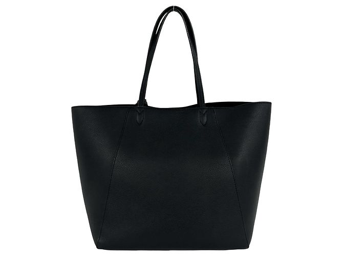 Louis Vuitton Lockme Cabas Leder Tote Bag mit Drehverschluss Schwarz - Ansicht 3
