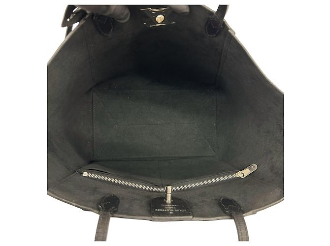 Louis Vuitton Lockme Cabas Leder Tote Bag mit Drehverschluss Schwarz - Ansicht 9