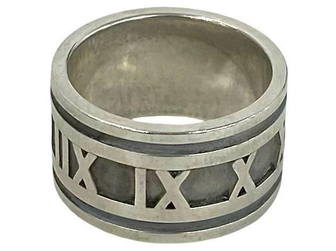 Tiffany & Co Anello Largo Tiffany Vintage Atlas Argento - vista 5