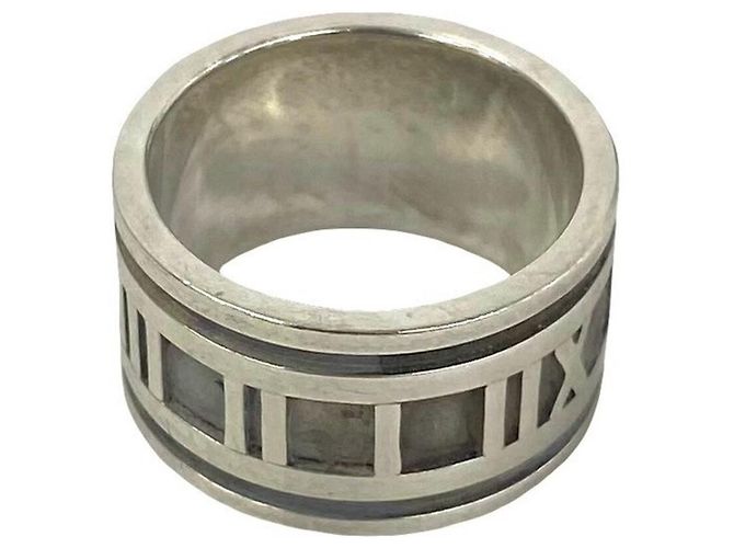 Tiffany & Co Anello Largo Tiffany Vintage Atlas Argento - vista 6