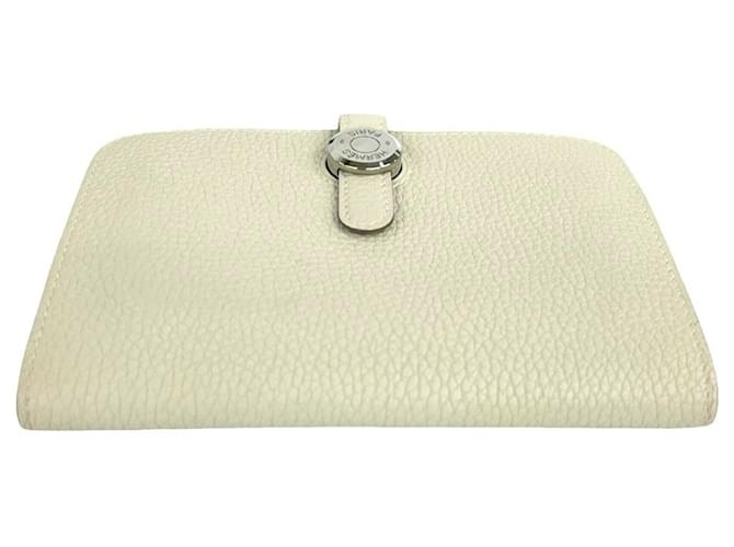 Hermès Cartera bi-fold Hermes Dogon Compact Blanco - vista 3