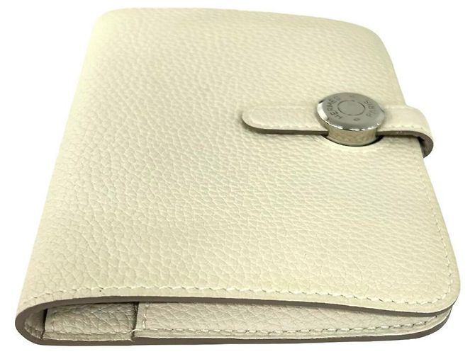 Hermès Cartera bi-fold Hermes Dogon Compact Blanco - vista 5