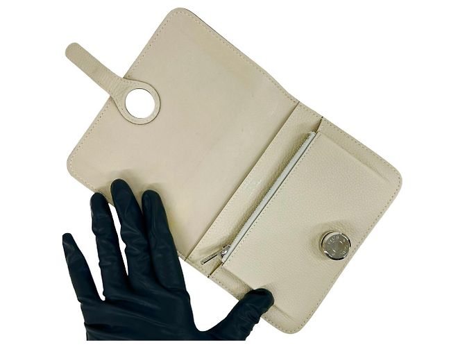 Hermès Cartera bi-fold Hermes Dogon Compact Blanco - vista 7