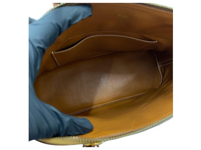 Hermès Hermes Bolide 35 Veau Gulliver Borsa a tracolla 2-way Marrone - vista 9