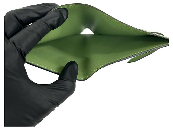 Hermès Cartera bi-fold Hermes Bearn Compact Verde - vista 8