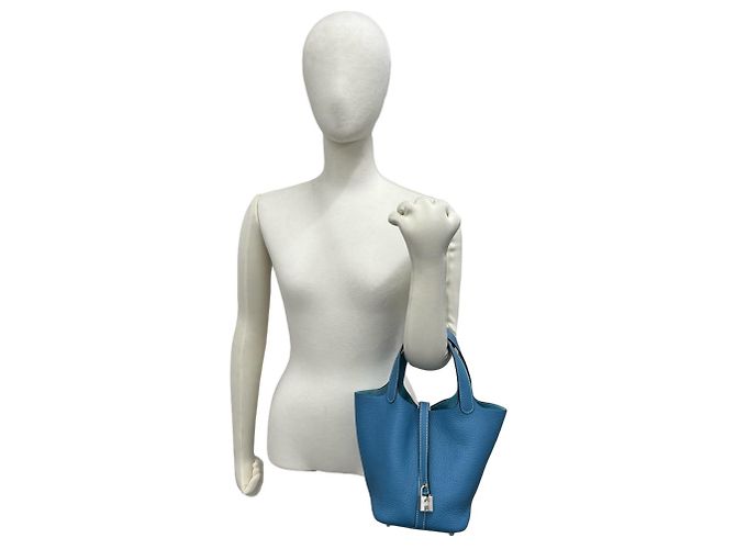 Hermès HERMES Picotin Lock PM Handtasche Blau - Ansicht 2