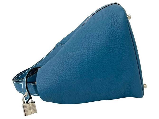 Hermès HERMES Picotin Lock PM Handtasche Blau - Ansicht 5