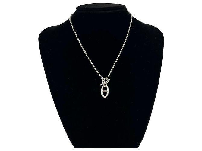 Hermès Collana Amulet Chaine d'Ancre Hermes Argento - vista 2