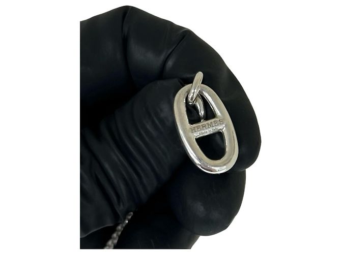 Hermès Collana Amulet Chaine d'Ancre Hermes Argento - vista 3