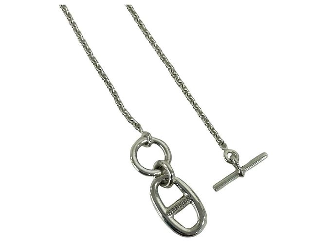 Hermès Collana Amulet Chaine d'Ancre Hermes Argento - vista 6
