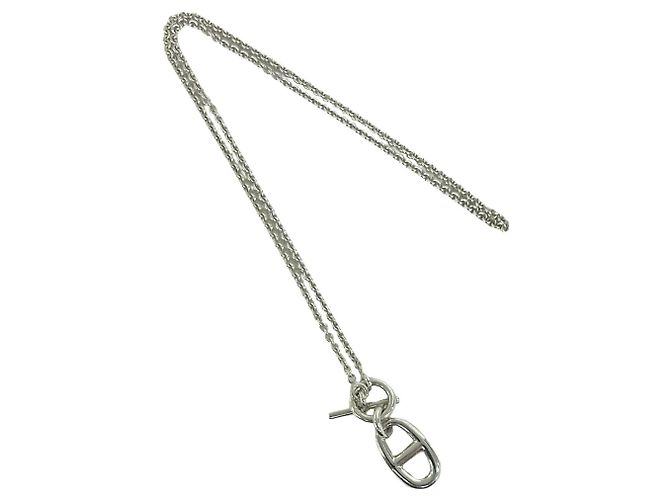 Hermès Collana Amulet Chaine d'Ancre Hermes Argento - vista 7