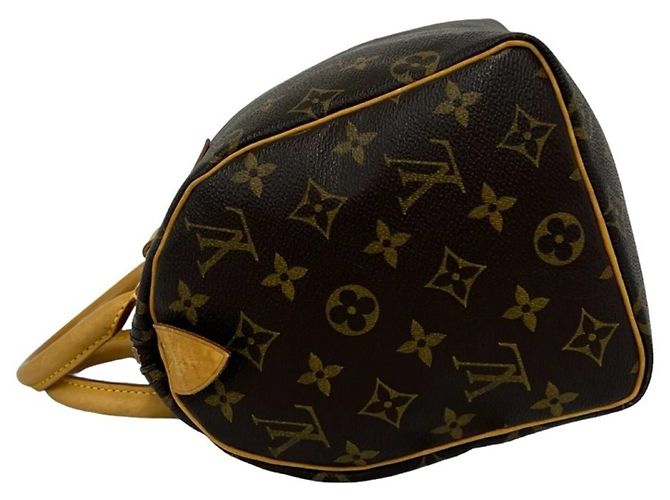 Bolso de mano de cuero Louis Vuitton Monogram Speedy 25 Castaño - vista 5
