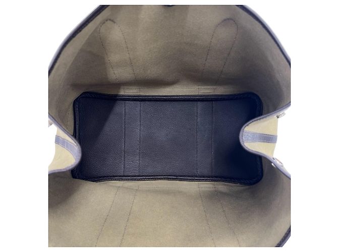 Hermès Borsa Tote Hermes Garden Party PM Marrone Cachi - vista 9