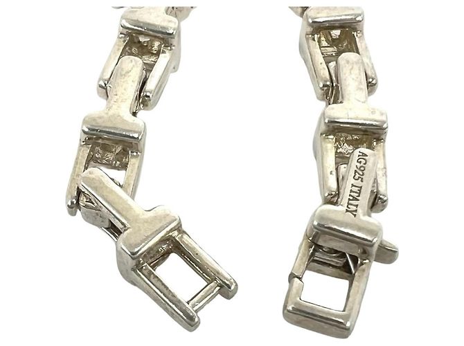 Tiffany & Co Bracciale Tiffany Vintage T Narrow Argento - vista 4