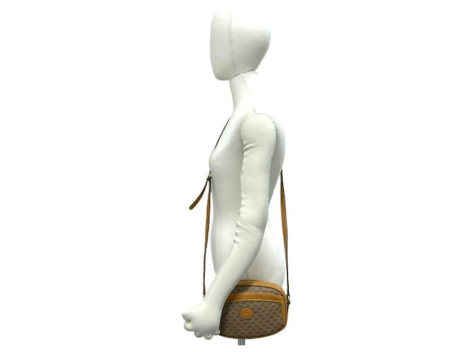 Mini borsa a tracolla in pelle con logo Micro GG di Gucci Marrone - vista 2