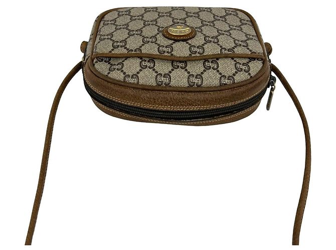 GUCCI Vintage Mini Shoulder Bag Pouch Braun - Ansicht 4