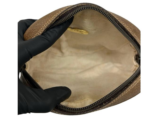 GUCCI Vintage Mini Shoulder Bag Pouch Braun - Ansicht 9
