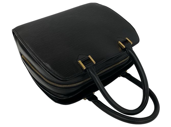 Borsa Louis Vuitton Vintage Pont Neuf in pelle Epi Nero - vista 4