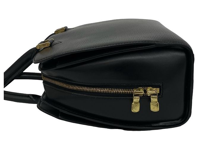Borsa Louis Vuitton Vintage Pont Neuf in pelle Epi Nero - vista 5