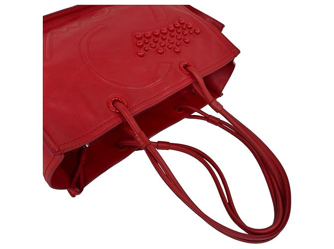 Loewe Rote Studded Logo Tote Bag - Ansicht 4