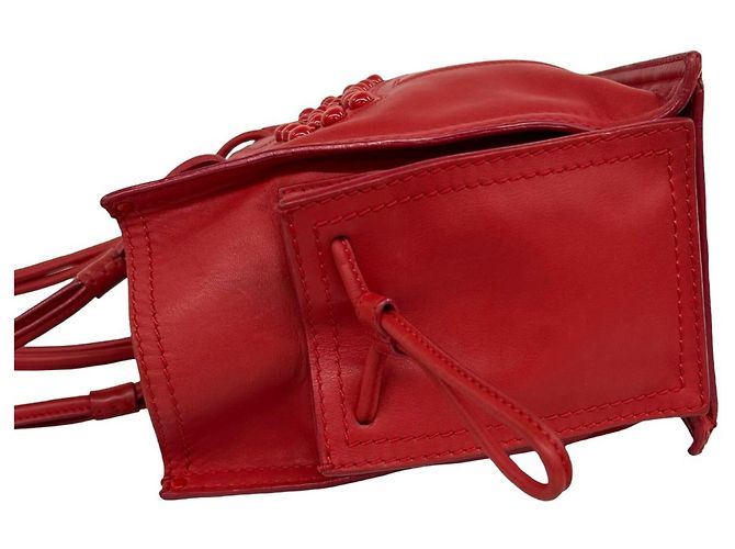 Loewe Rote Studded Logo Tote Bag - Ansicht 5