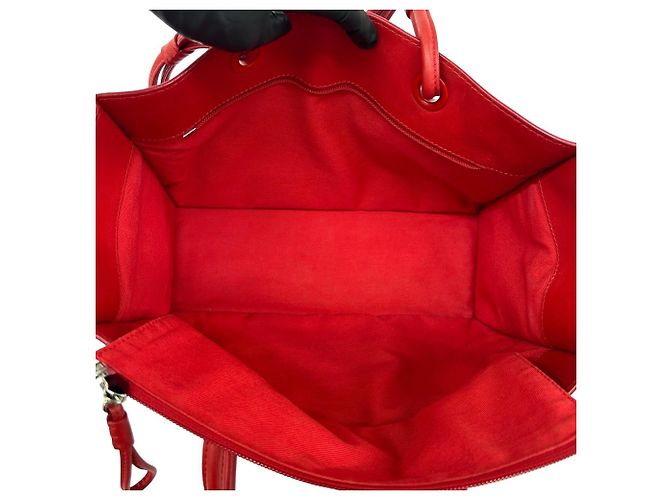 Loewe Rote Studded Logo Tote Bag - Ansicht 9