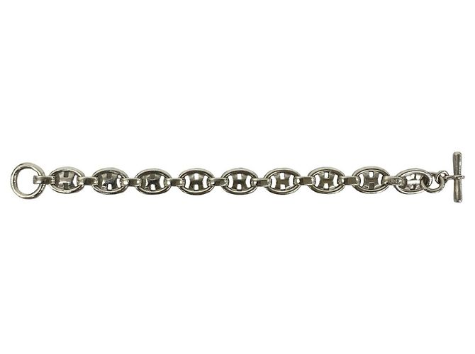 Hermès Hermes Vintage H Logo Charm Armband Silber - Ansicht 5