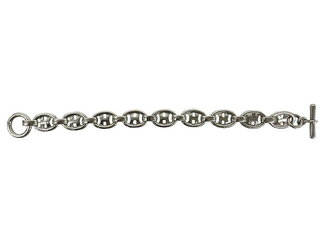 Hermès Hermes Vintage H Logo Charm Armband Silber - Ansicht 6
