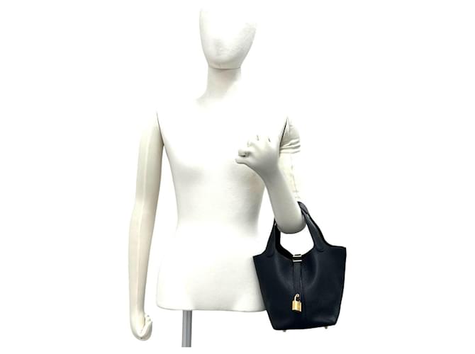 Hermès Borsa Hermes Picotin Lock PM in Nero - vista 2