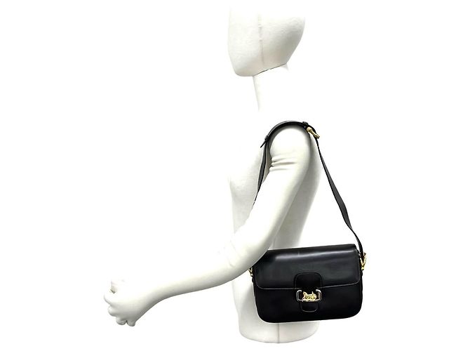 Céline CELINE Vintage Leder Semi-One-Shoulder Tasche Braun - Ansicht 2