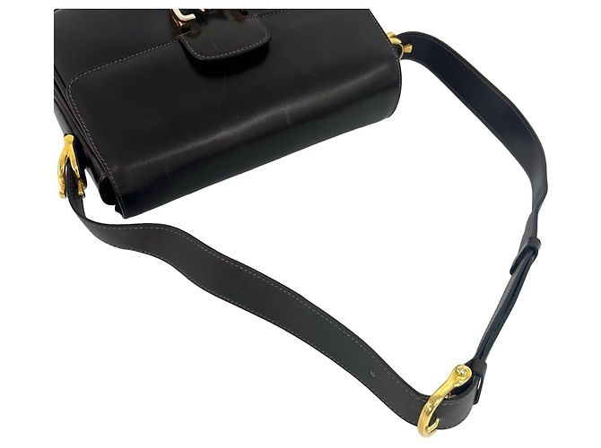 Céline CELINE Vintage Leder Semi-One-Shoulder Tasche Braun - Ansicht 4