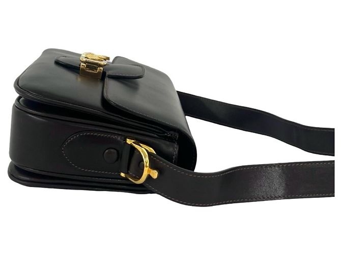Céline CELINE Vintage Leder Semi-One-Shoulder Tasche Braun - Ansicht 6