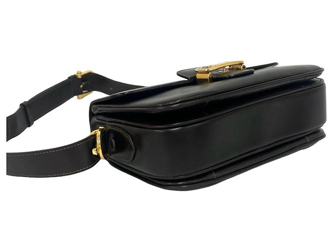 Céline CELINE Vintage Leder Semi-One-Shoulder Tasche Braun - Ansicht 7