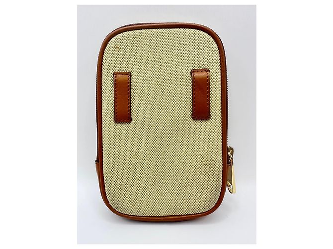 Gucci Vintage Canvas Gürteltasche Braun Rot Beige Grün - Ansicht 2